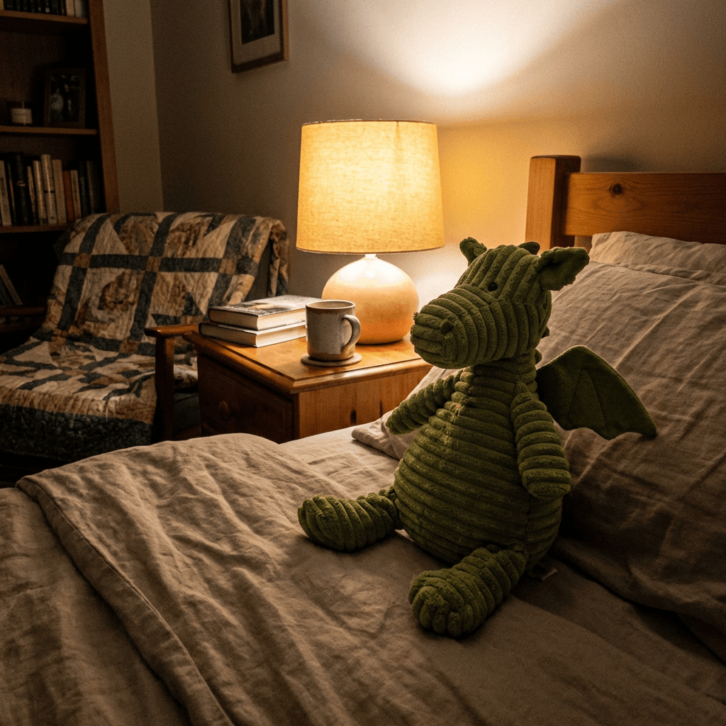 Ein Vater liest seiner Tochter eine Geschichte vor