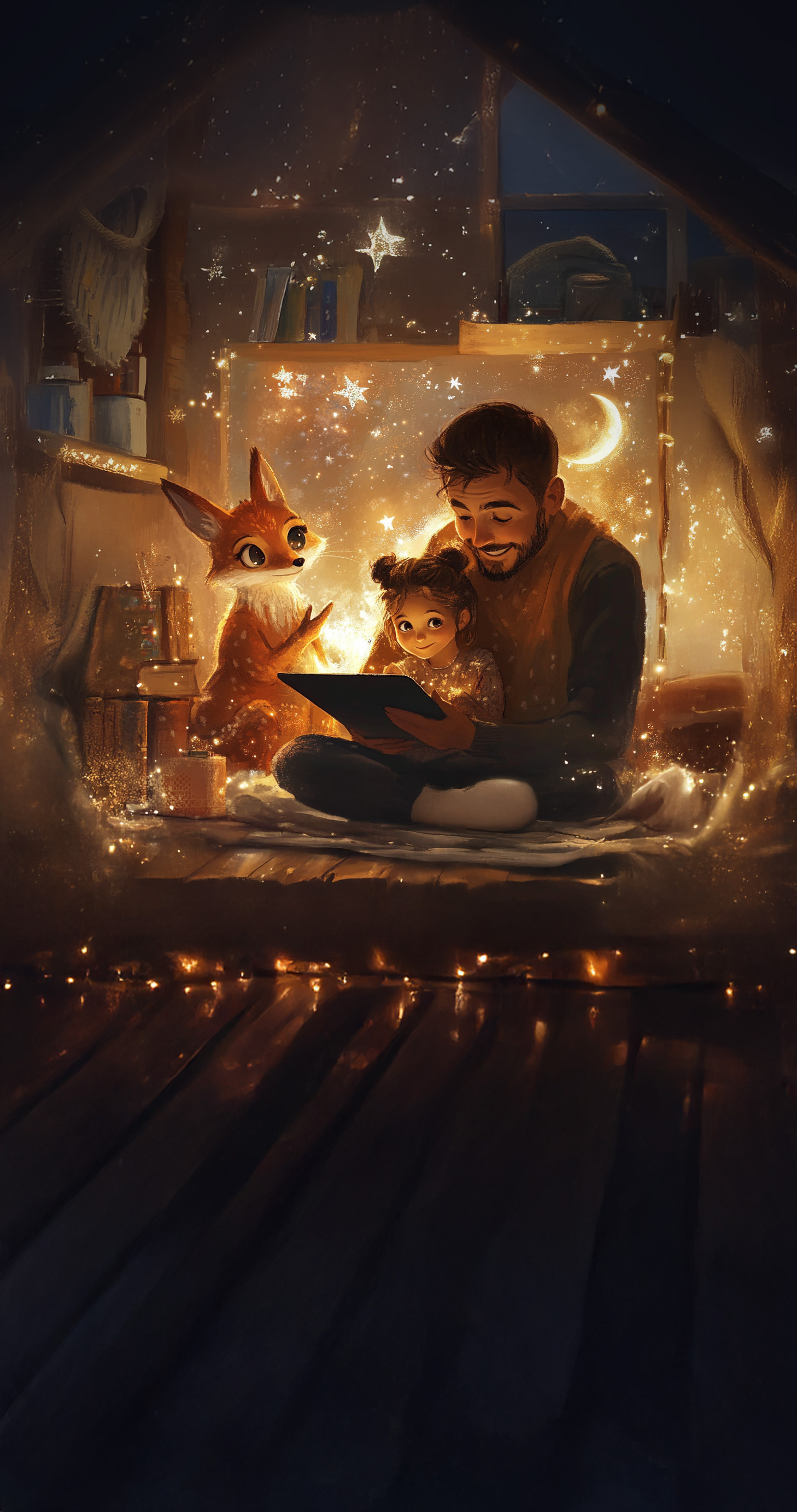 Märchenzauber - Vater und Tochter lesen zusammen